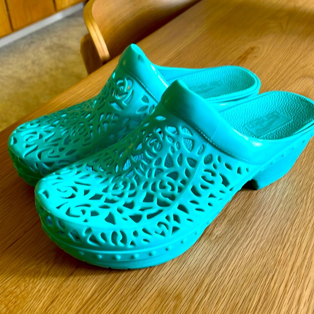 Dansko Clogs, comfortable and great color for spring. Gently used.